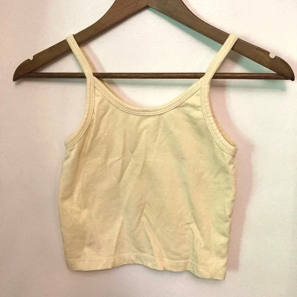 Arq + Dazed But Amazed collab Cropped Tank Top in Yellow size small - Picture 4 of 4